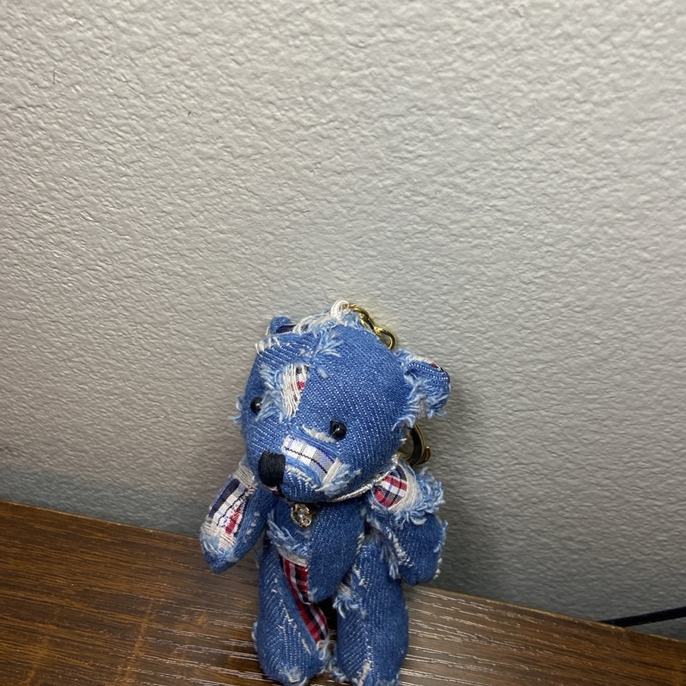 Denim bear key chain - Picture 7 of 11